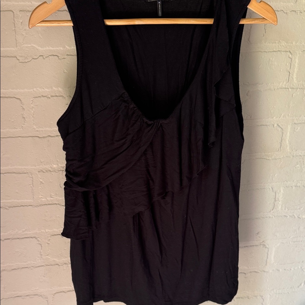 Daisy Fuentes tank xl soft rayon Black Sleeveless Top